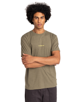 The Quiksilver Mens Abstract Nature T-Shirt in Canteen