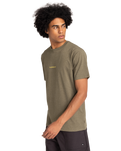 The Quiksilver Mens Abstract Nature T-Shirt in Canteen