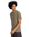 The Quiksilver Mens Abstract Nature T-Shirt in Canteen