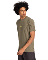 The Quiksilver Mens Abstract Nature T-Shirt in Canteen