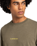 The Quiksilver Mens Abstract Nature T-Shirt in Canteen