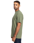 The Quiksilver Mens NEP Screen T-Shirt in Four Leaf Clover