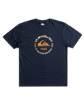 The Quiksilver Mens Circle Logo T-Shirt in Navy Blazer