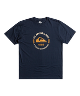 The Quiksilver Mens Circle Logo T-Shirt in Navy Blazer