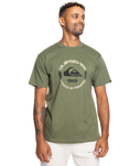 The Quiksilver Mens Circle Logo T-Shirt in Four Leaf Clover