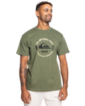 The Quiksilver Mens Circle Logo T-Shirt in Four Leaf Clover