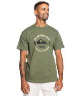 The Quiksilver Mens Circle Logo T-Shirt in Four Leaf Clover