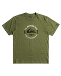 The Quiksilver Mens Circle Logo T-Shirt in Four Leaf Clover