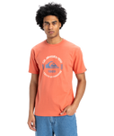 The Quiksilver Mens Circle Logo T-Shirt in Spiced Coral