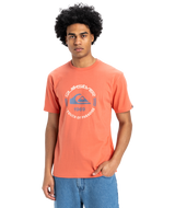 The Quiksilver Mens Circle Logo T-Shirt in Spiced Coral