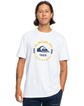 The Quiksilver Mens Circle Logo T-Shirt in White