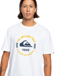 The Quiksilver Mens Circle Logo T-Shirt in White