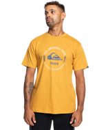 The Quiksilver Mens Circle Logo T-Shirt in Mustard