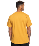 The Quiksilver Mens Circle Logo T-Shirt in Mustard