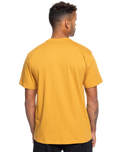 The Quiksilver Mens Circle Logo T-Shirt in Mustard