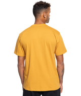 The Quiksilver Mens Circle Logo T-Shirt in Mustard