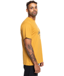 The Quiksilver Mens Circle Logo T-Shirt in Mustard