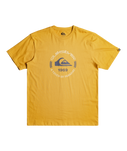 The Quiksilver Mens Circle Logo T-Shirt in Mustard