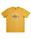 The Quiksilver Mens Circle Logo T-Shirt in Mustard