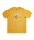 The Quiksilver Mens Circle Logo T-Shirt in Mustard