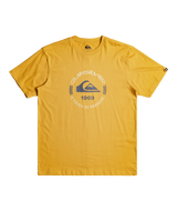 The Quiksilver Mens Circle Logo T-Shirt in Mustard