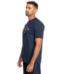 The Quiksilver Mens Diamond Logo T-Shirt in Navy Blazer 