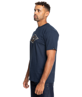 The Quiksilver Mens Diamond Logo T-Shirt in Navy Blazer 