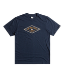 The Quiksilver Mens Diamond Logo T-Shirt in Navy Blazer 