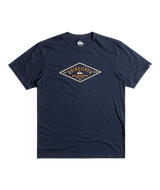 The Quiksilver Mens Diamond Logo T-Shirt in Navy Blazer 