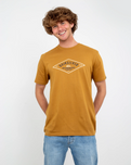 Diamond Logo T-Shirt in Bone Brown