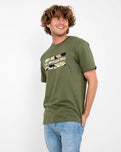 Camo Logo T-Shirt in Four Leaf Clover