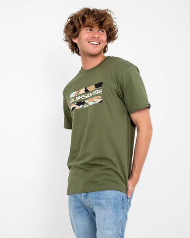 Camo Logo T-Shirt in Four Leaf Clover