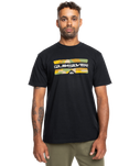 The Quiksilver Mens Camo Logo T-Shirt in Black