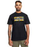 The Quiksilver Mens Camo Logo T-Shirt in Black