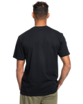 The Quiksilver Mens Camo Logo T-Shirt in Black