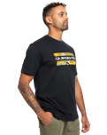 The Quiksilver Mens Camo Logo T-Shirt in Black