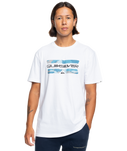 The Quiksilver Mens Camo Logo T-Shirt in White