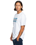 The Quiksilver Mens Camo Logo T-Shirt in White