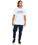 The Quiksilver Mens Camo Logo T-Shirt in White