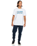 The Quiksilver Mens Camo Logo T-Shirt in White