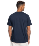 The Quiksilver Mens Gradient Mountains T-Shirt in Navy Blazer