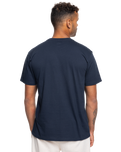 The Quiksilver Mens Gradient Mountains T-Shirt in Navy Blazer