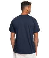 The Quiksilver Mens Gradient Mountains T-Shirt in Navy Blazer