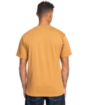 The Quiksilver Mens Gradient Mountains T-Shirt in Bone Brown