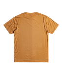 The Quiksilver Mens Simple Lettering T-Shirt in Bone Brown