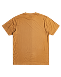 The Quiksilver Mens Simple Lettering T-Shirt in Bone Brown