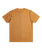 The Quiksilver Mens Simple Lettering T-Shirt in Bone Brown