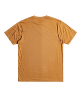 The Quiksilver Mens Simple Lettering T-Shirt in Bone Brown