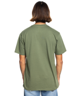 The Quiksilver Mens Simple Lettering T-Shirt in Four Leaf Clover