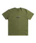 The Quiksilver Mens Simple Lettering T-Shirt in Four Leaf Clover